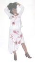 ROMANTISCHES KOST�M MIT APPLIKATIONEN UND SCHMUCK