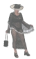 Preview: FETISCH LEDERKLEID MIT SCHAL UND TASCHE