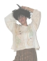 Preview: HANDGEMALTE PULLOVER MIT HOLZPERLEN