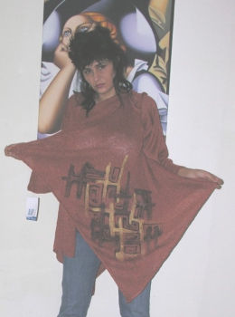 ASYMMETRISCHE JACKE IN LAGENLOOK  XXXl