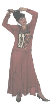 ROMANTISCHES KLEID IN AFRIKA STIL