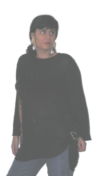 HANDGEMALTE BLUSE  N2