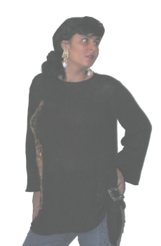 HANDGEMALTE BLUSE  N2