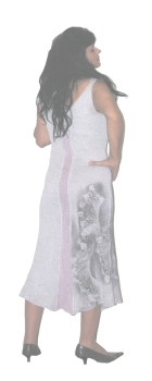 HANDGEMALTES KLEID