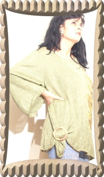 ASYMMETRISCHE HANDGEMALTE BLUSE N1