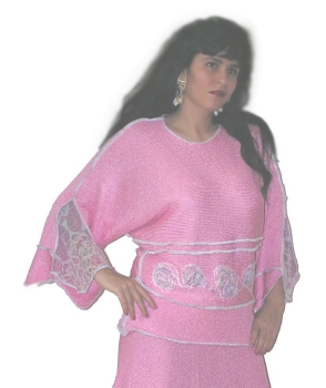 SEXY PONCHO IN ROSA