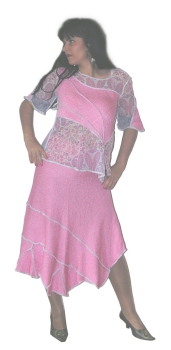 EXKLUSIVE STRICKKOSTÜM ROSA