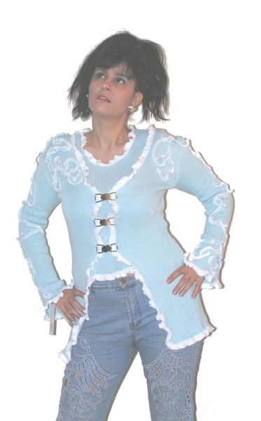 ROMANTISCHES TOP MIT JACKE N3