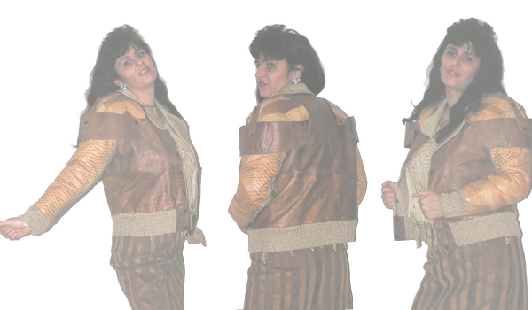 VERRÜCKTES LEDERJACKE  IN ANIMALDESIGN