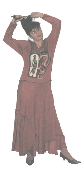 ROMANTISCHES KLEID IN AFRIKA STIL
