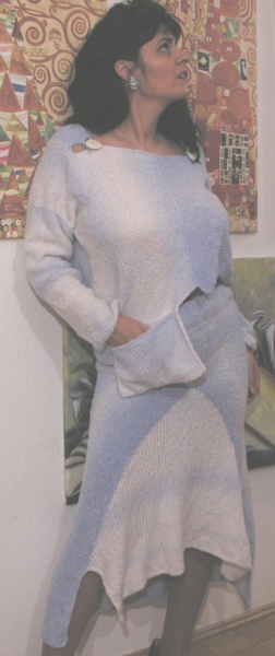 KOSTÜM BOUCLE  WASSERFALL