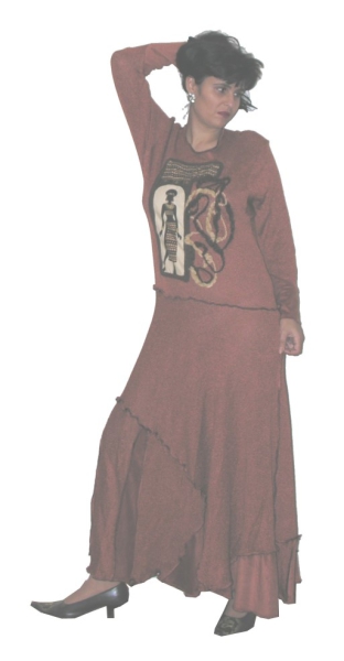 ROMANTISCHES KLEID IN AFRIKA STIL