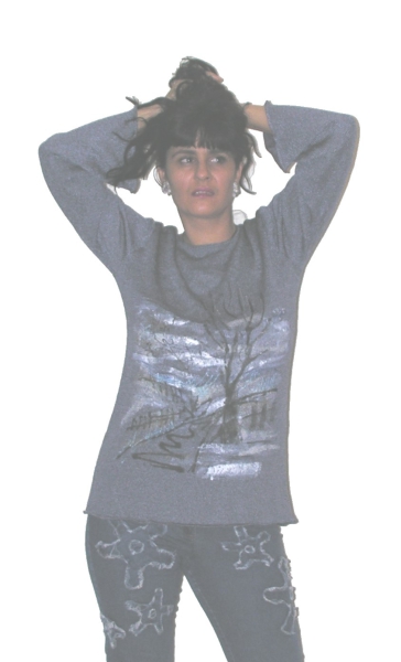 HANDGEMALTE BLUSE