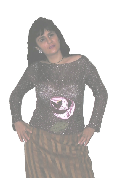 SEXY PULLOVER MIT GLITZER