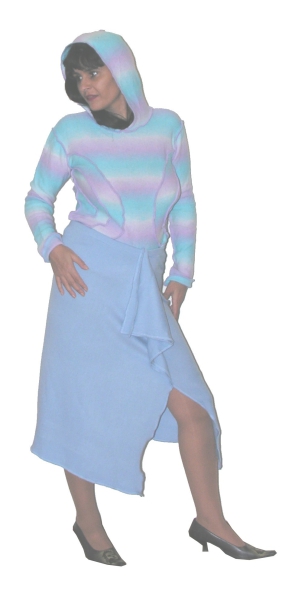 STRICKKOSTÜM REGENBOGEN