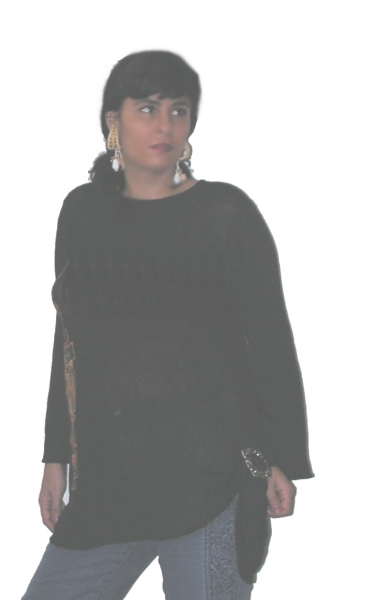 HANDGEMALTE BLUSE  N2