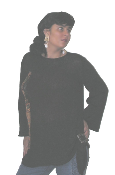 HANDGEMALTE BLUSE  N2