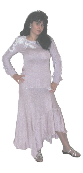 DESIGNER LUXUS STRICKKOSTÜM