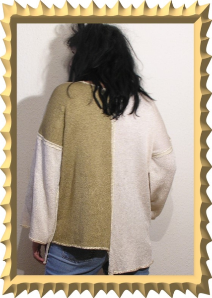 HANDGEMALTE BLUSE  N4
