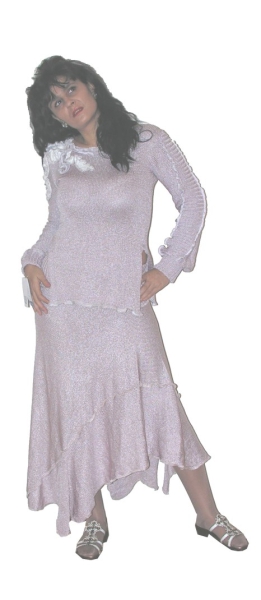 DESIGNER LUXUS STRICKKOSTÜM